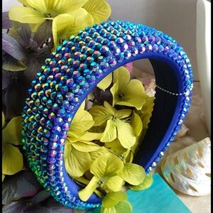 Rainbow Iridescent Sequin Padded Headband